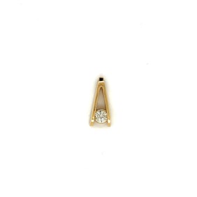 14k Old Euro Diamond Pendant