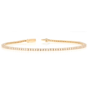 18k Diamond Tennis Bracelet, 1.0ctw