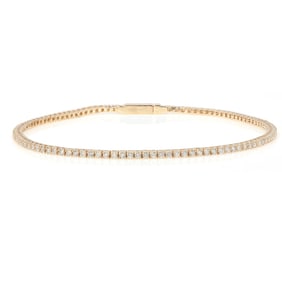 18k Diamond Tennis Bracelet, 1.26ctw