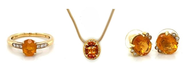 H. Stern Citrine & Diamond 18k Jewelry Set