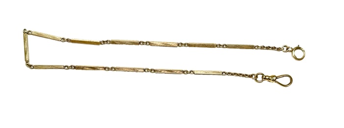 Antique 14k Gold Watch Chain