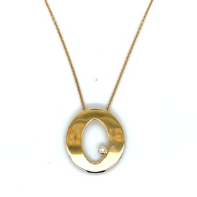 Roberto Coin 18k Gold Pendant Necklace with Diamond Accent