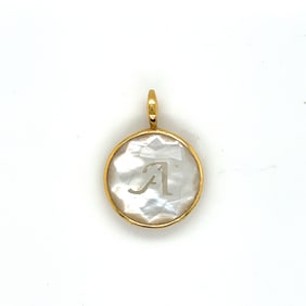 Ippolita Lollipop 18k Mother of Pearl Initial Letter Charm
