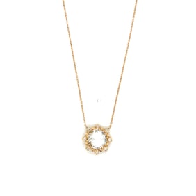 Anzie 14k Gold Dew Drop Etoile Pendant Necklace
