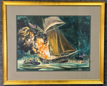 Oil on Paper Painting by Robert James Pailthorpe