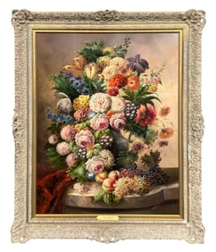 Oil Painting on Board by Emilio Greco