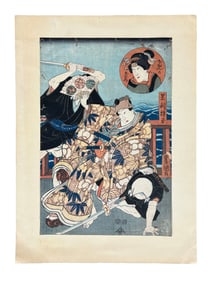 Japanese Woodblock by Utagawa Kunisada
