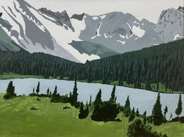 Attributed to Fairfield Porter Oil on Paper