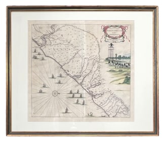 Blaeu (Joan). Praefecturae Paranambucae pars Meridionalis