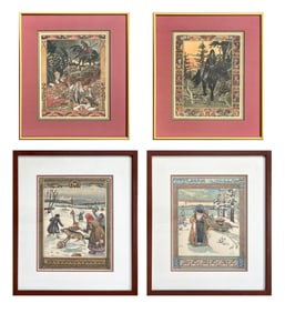 After Ivan Yakovlevich Bilibin, Four Works