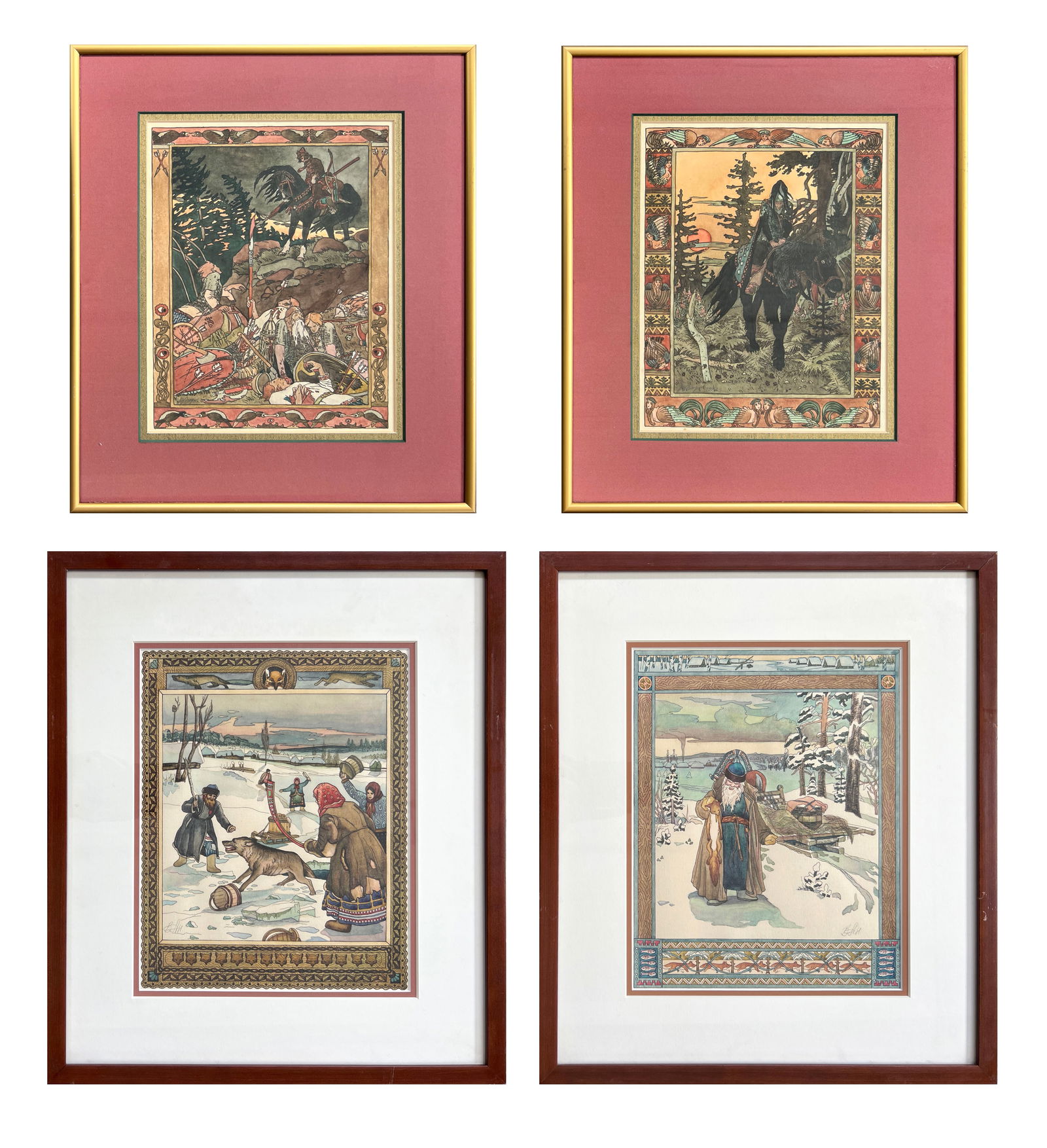 After Ivan Yakovlevich Bilibin, Four Works (1 of 14)