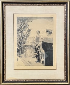Etching by Max Klinger, titled "Herrscher"