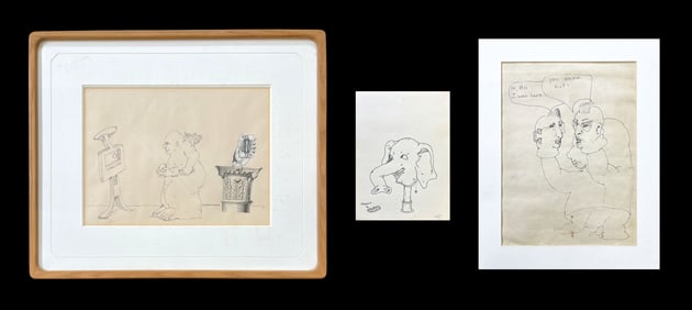 Three Works on Paper by Victor Amador