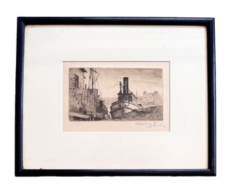Etching by Elis F. Miller, 1882