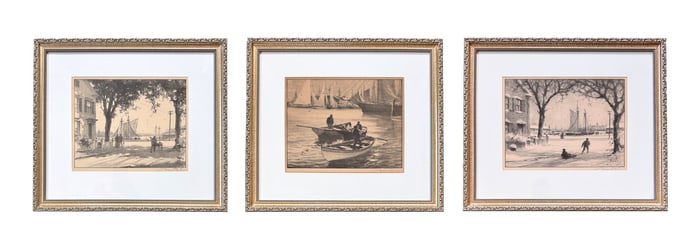 Three Signed Lithographs by Gordon Grant