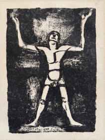 Lithograph by Georges Rouault, Le Jongleur