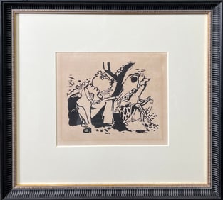 Woodcut 'Improvisation 4' by Wassily Kandinsky