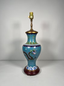 Chinese Cloisonné Enamel Table Lamp