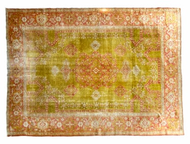 Antique Angora Oushak Carpet