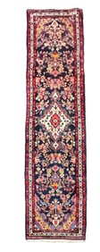 Semi-Antique Hand-Knotted Oriental Floral Rug