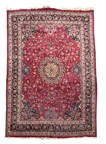 Vintage Handmade Mashad Rug