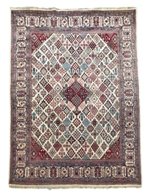 Hand-Knotted Indo Joshegan Rug