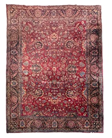 Semi-Antique Hand-Knotted Persian Rug