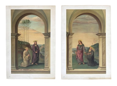 Pair of Chromolithographs for the Arundel Society
