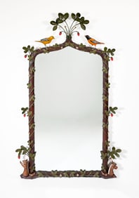"Strawberry Thief" Carvers' Guild Mirror