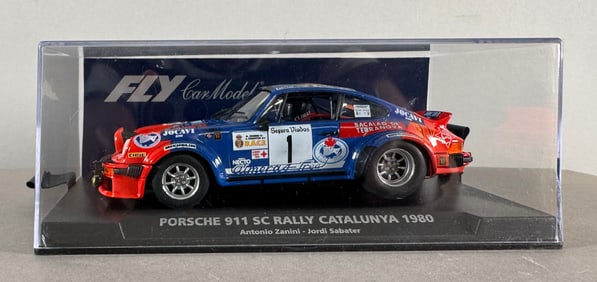 Fly Car Model Porsche 911 SC Rally Catalunya 1980 Zanini-Sabater #1 1/32 Slot Car