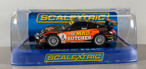 Scalextric The Mad Butcher Porsche 991 GT3 Cup Triple X #1  1/32 Slot Car