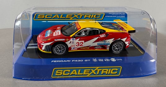 Scalextric Ferrari F430 GT2 Corsa MotorSports #32 Equiwest 1/32 Slot Car