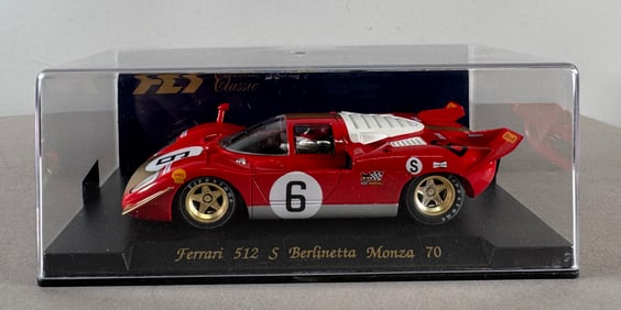 Fly Classic Ferrari 512 S Berlinetta Monza 70 #6 1/32 Slot Car