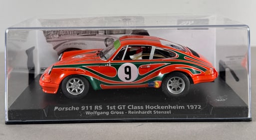 Fly Car Model Porsche 911 RS 1st GT Class Hockenheim 1972 Gross-Stenzel #9 Mahag 1/32 Slot Car