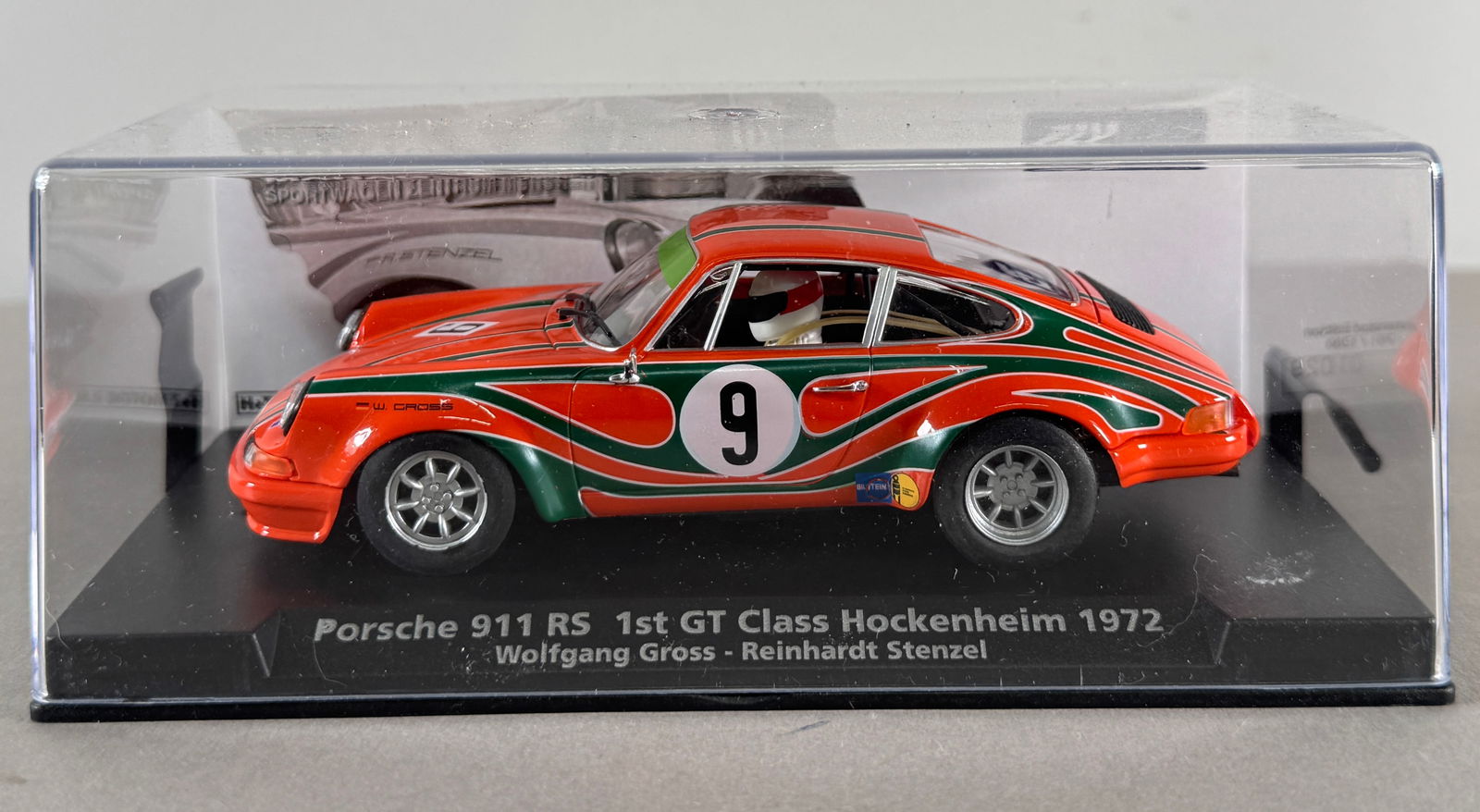 Fly Car Model Porsche 911 RS 1st GT Class Hockenheim 1972 Gross-Stenzel #9 Mahag 1/32 Slot Car (1 of 6)