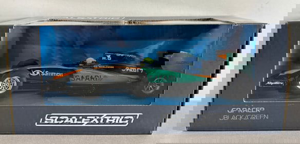 Scalextric GP Racer Black/Green Pilot 7 - Safari 1/32 Slot Car