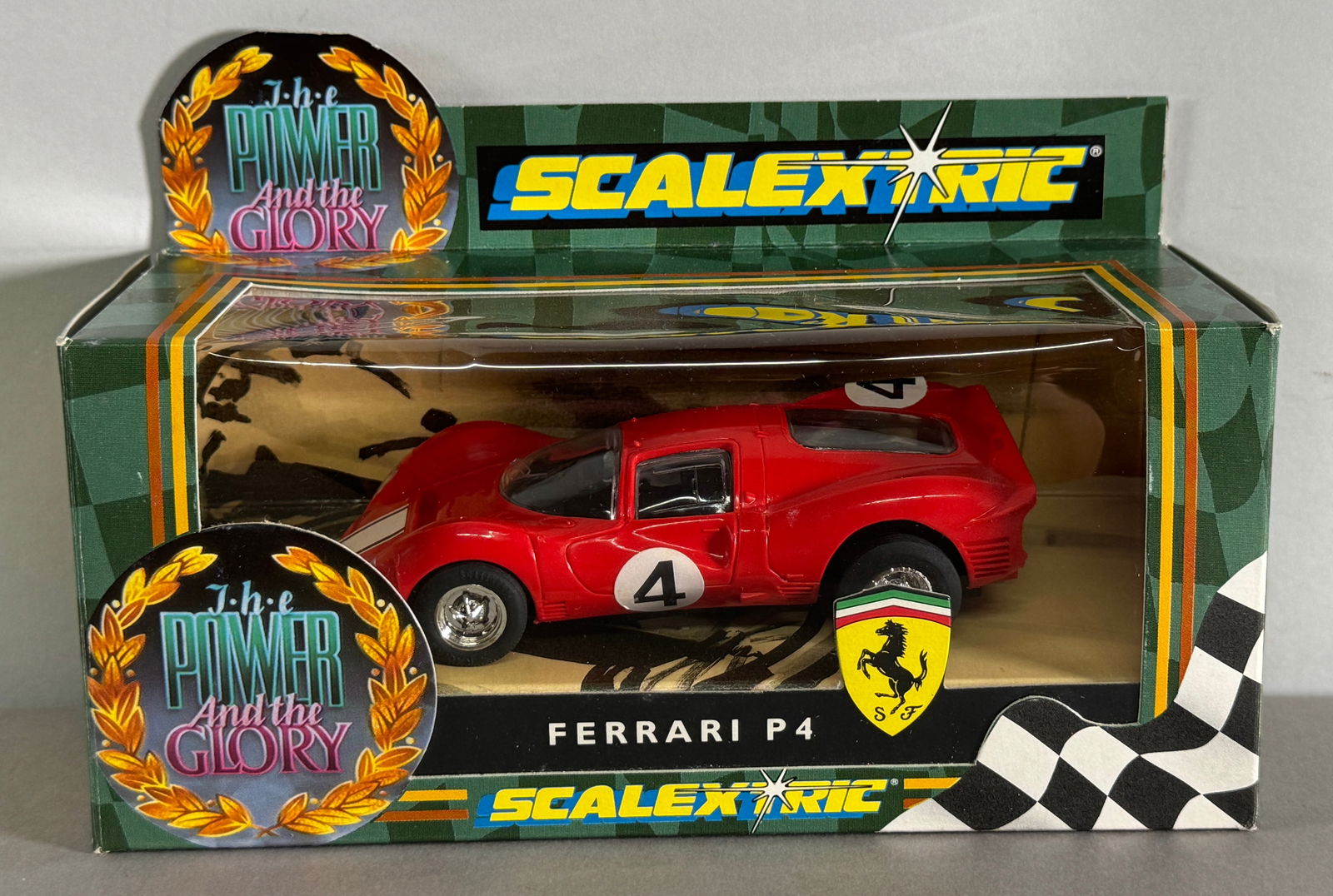 Scalextric C.096 Ferrari P4 #4 1/32 Slot Car (1 of 4)