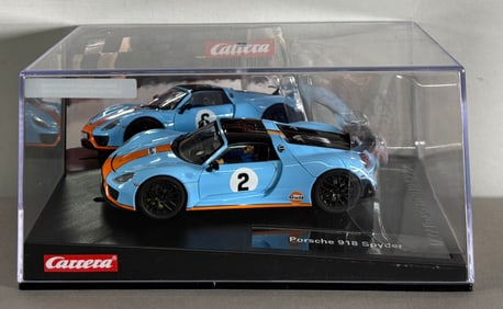 Carrera Evolution Porsche 918 Spyder Gulf Racing #2 1/32 Slot Car