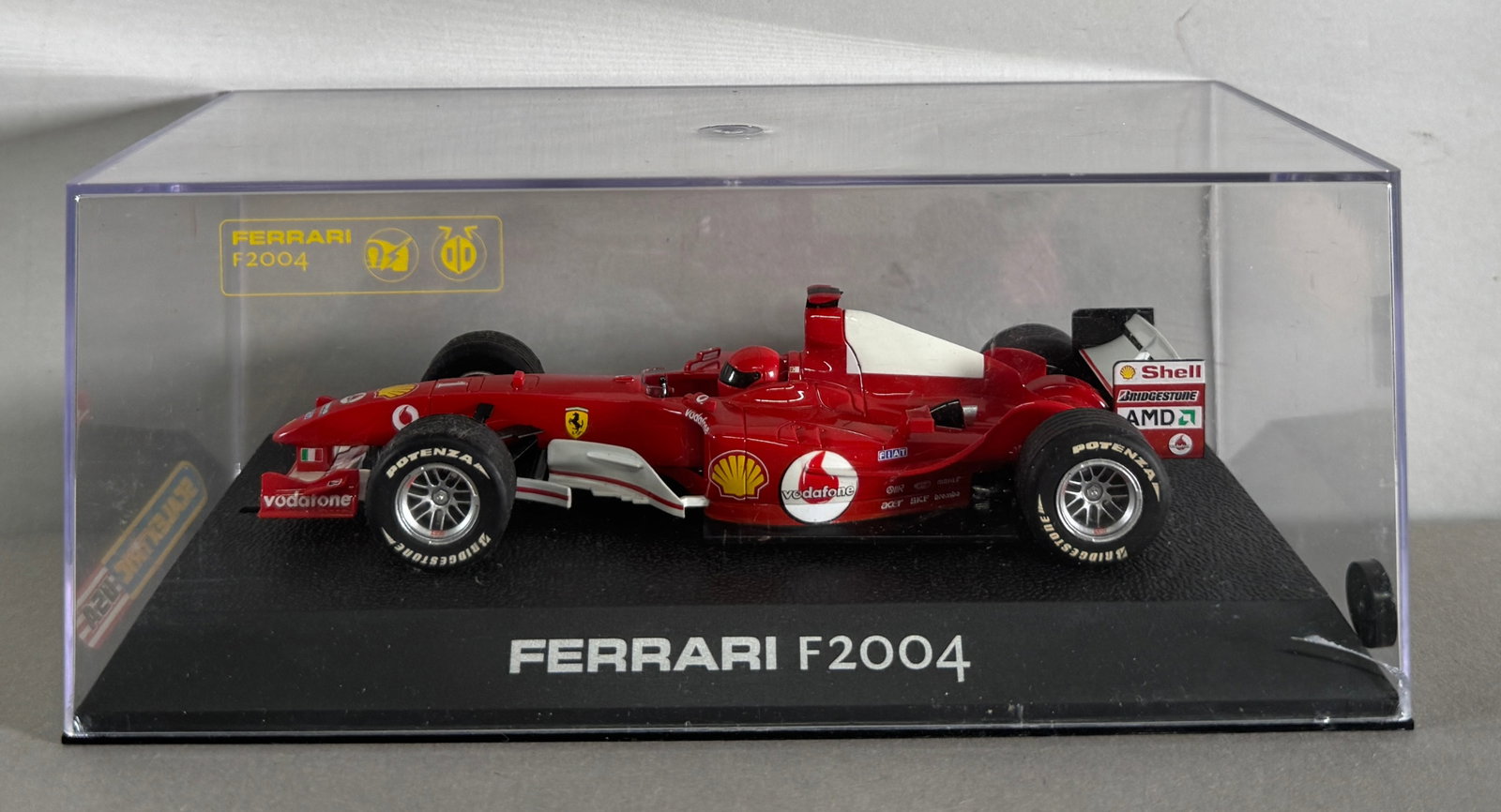 Scalextric USA Ferrari F2004 #1 Shell - Vodafone 1/32 Slot Car: Scalextric USA Ferrari F2004 #1 Shell - Vodafone 1/32 Slot Car, with original case. 