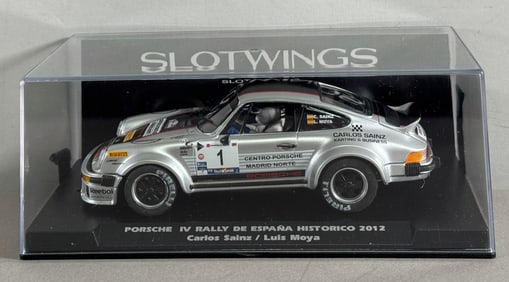 Slotwings Porsche IV Rally de Espana Historico 2012 Sainz-Moya #1 Centro Porsche Madrid Norte 1/32