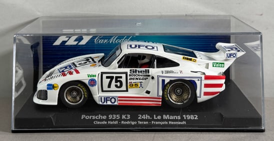 Fly Car Model Porsche 935 K3 24h. Le Mans 1982 Haldi-Teran-Hesnault #75 UFO - Panama 1/32 Slot Car