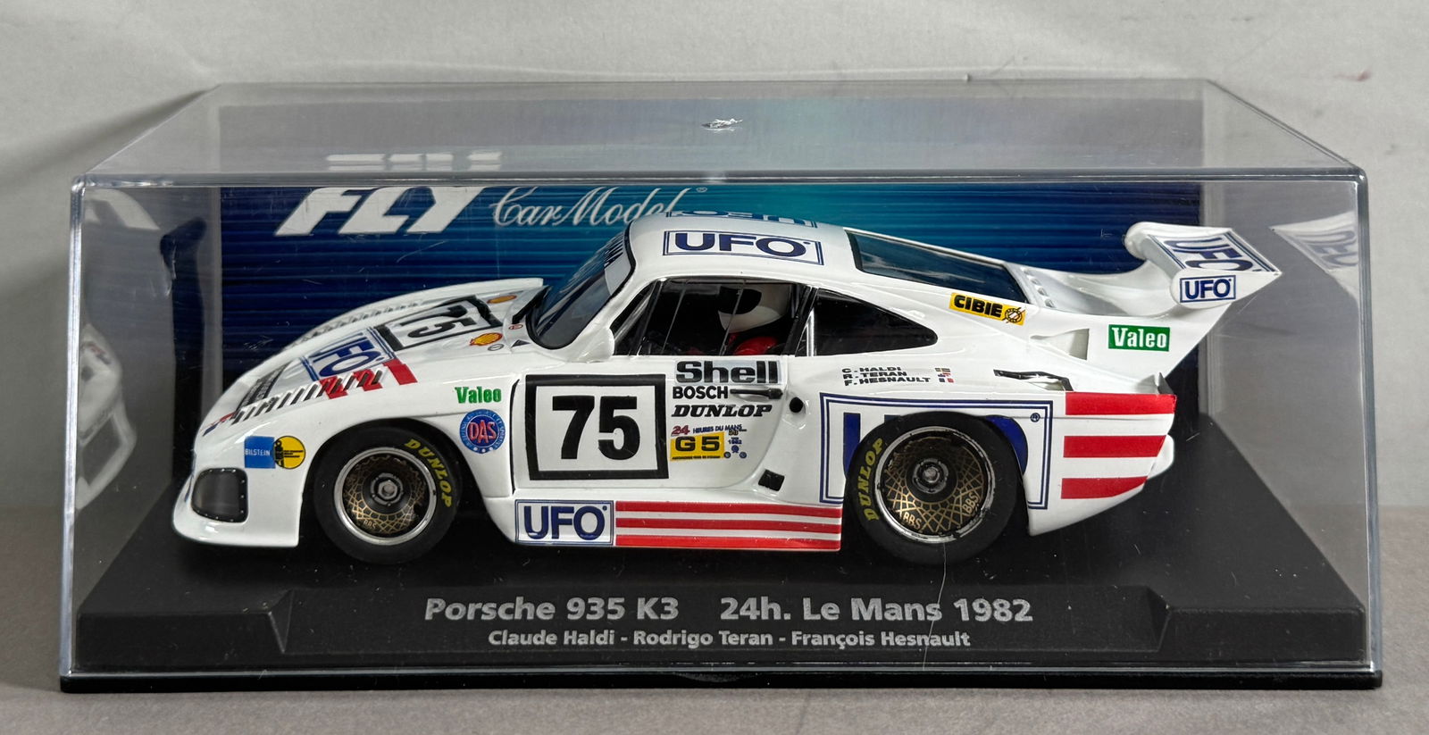 Fly Car Model Porsche 935 K3 24h. Le Mans 1982 Haldi-Teran-Hesnault #75 UFO - Panama 1/32 Slot Car (1 of 6)