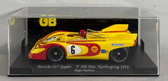 GB Track Porsche 917 Spyder 5th 300 kms. Nurburgring 1972 Jurgen Neuhaus #6 Shell 1/32 Slot Car
