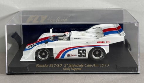 Fly Car Model Porsche 917/10 2nd Riverside Can-Am 1973 Hurley Haywood #59 Kendall GT-1 1/32 Slot Car