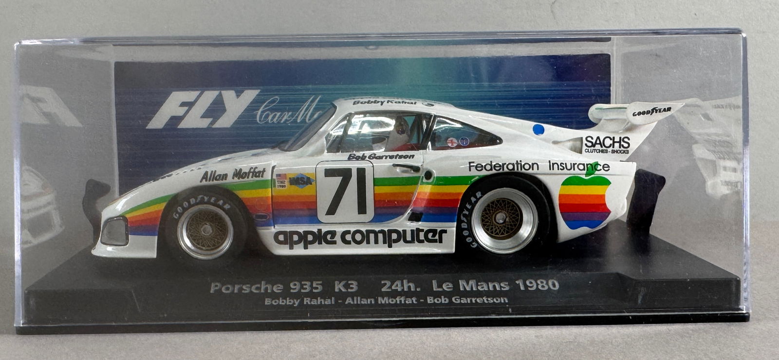 Fly Car Model Porsche 935 K3 24h. Le Mans 1980 Rahal-Moffat-Garretson #71 Apple Computer 1/32 Slot (1 of 6)