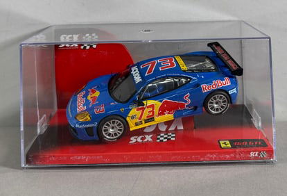 SCX Ferrari 360 GTC Red Bull #73 Acxiom 1/32 Slot Car
