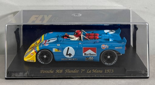 Fly Classic Porsche 908 Flunder 7 Le Mans 1973 #4 Ecuador - Marlboro 1/32 Slot Car
