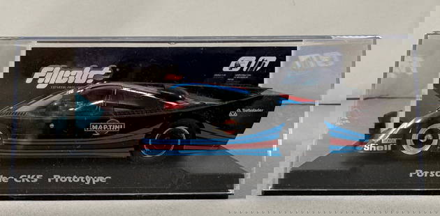 Flyslot Porsche Kremer CKS Prototype Martini-Shell 1/32 Slot Car: Flyslot Porsche Kremer CKS Prototype Martini-Shell 1/32 Slot Car. Reference #060302, with original case.&nbsp;