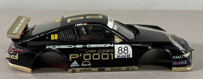 Porsche Design VIP Car P'0001 #88 Mobil1-Michelin 1/32 Slot Car - BODY ONLY