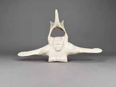 Inuit Carved Whale Bone Vertebrae
